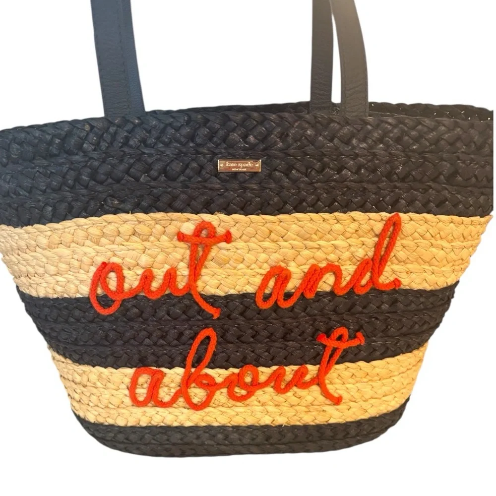 Kate Spade Out and About Straw Tote - Picture 2 of 5